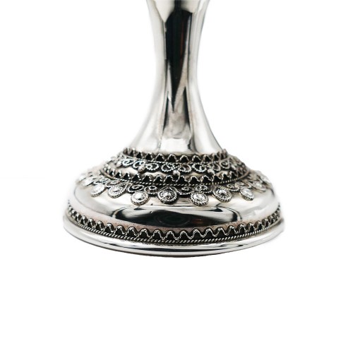 Silver filigree Kiddush cup