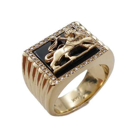 Goederen boksen Commandant Special Designs Jewelry | 14K White Gold Lion of Judah Ring