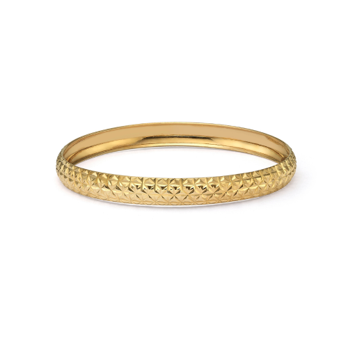 Moroccan Bangle in 14K Yellow Gold