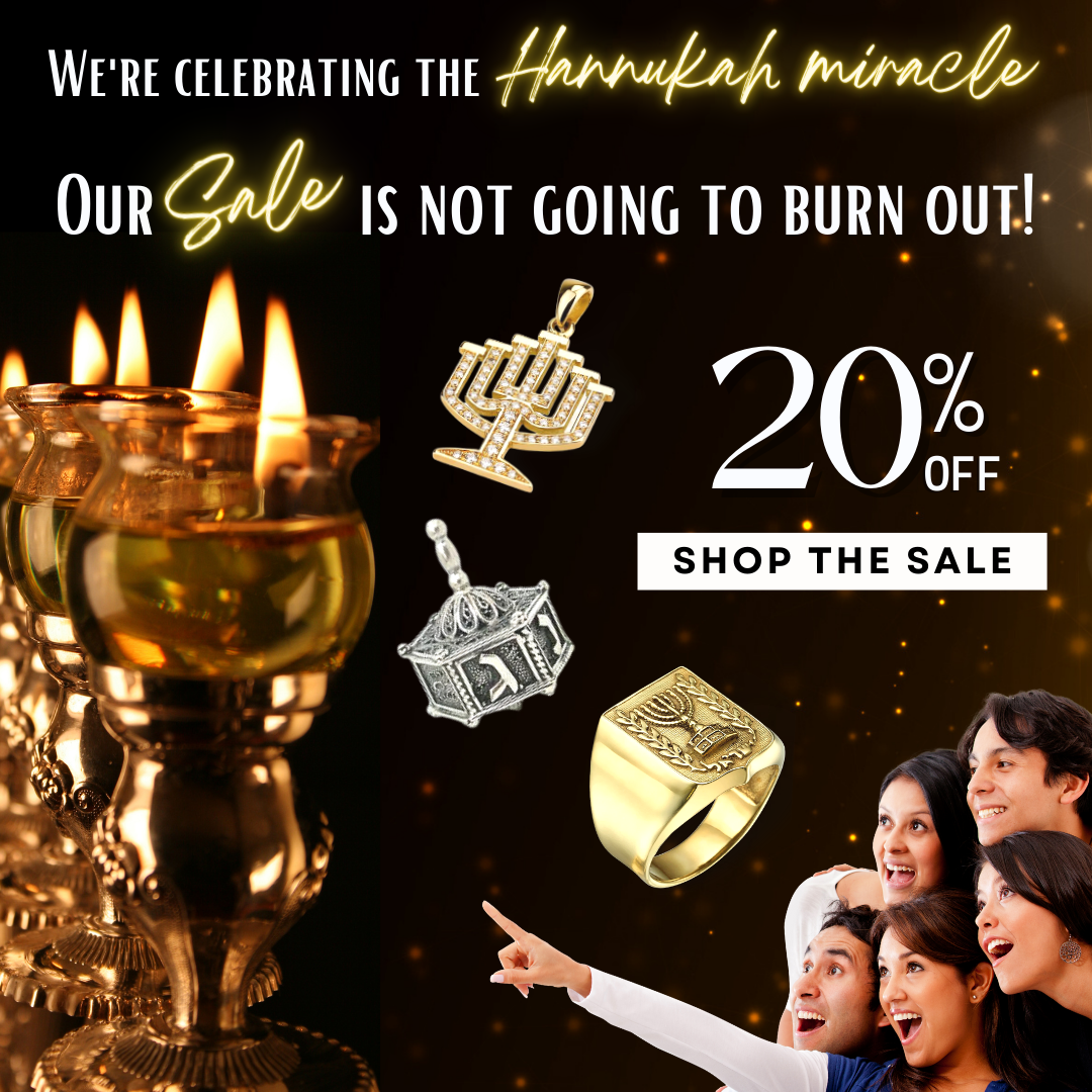 Hanukkah Sale - Discounts on Jewish Jewelry