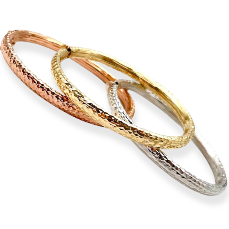 Moroccan Bangle Openable Bracelet in 14k Gold
